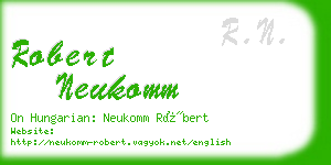 robert neukomm business card